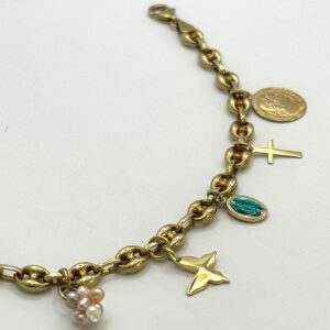 Pulsera Charms Dorada